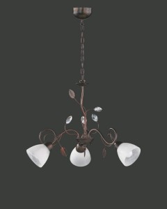 Lampa wisząca Traditio brązowy i odcienie brązu E14 110700328 - Trio