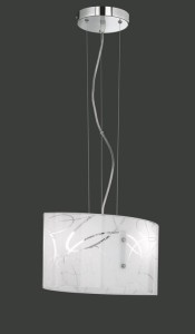 Lampa wisząca Spirelli biały E27 304400201 - Trio