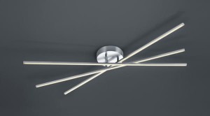 Lampa sufitowa Tiriac srebrny i odcienie srebra LED zintegrowany 671610307 - Trio