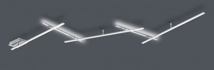 Lampa sufitowa Indira srebrny i odcienie srebra LED zintegrowany 674610507 - Trio