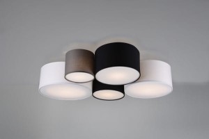 Lampa sufitowa Hotel inny, szary i odcienie szarości E27 693900517 - Trio