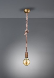 Lampa wisząca Rope złoty i odcienie złota E27 310100104 - Trio