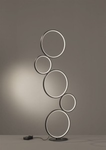Lampa podłogowa Rondo czarny LED zintegrowany 422610532 - Trio