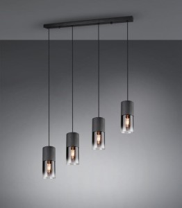 Lampa wisząca Robin czarny E27 310600432 - Trio