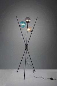 Lampa podłogowa Lance czarny, inny E14 403400317 - Trio