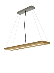 Lampa wisząca Brad drewno jasne i ciemne LED zintegrowany 323710130 - Trio
