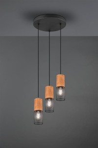 Lampa wisząca Tosh czarny E27 304330332 - Trio