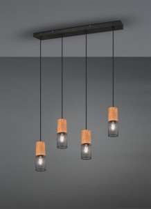 Lampa wisząca Tosh czarny E27 304300432 - Trio