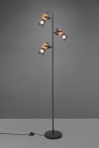 Lampa podłogowa Tosh czarny E14 404300332 - Trio