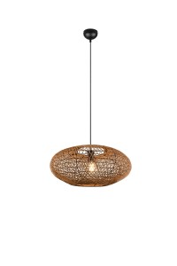 Lampa wisząca Hedda brązowy i odcienie brązu, czarny E27 312300136 - Trio