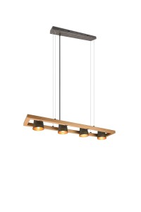 Lampa wisząca Bell srebrny i odcienie srebra E14 301900467 - Trio