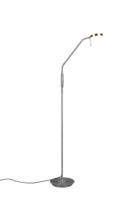 Lampa podłogowa Monza srebrny i odcienie srebra LED zintegrowany 423310107 - Trio